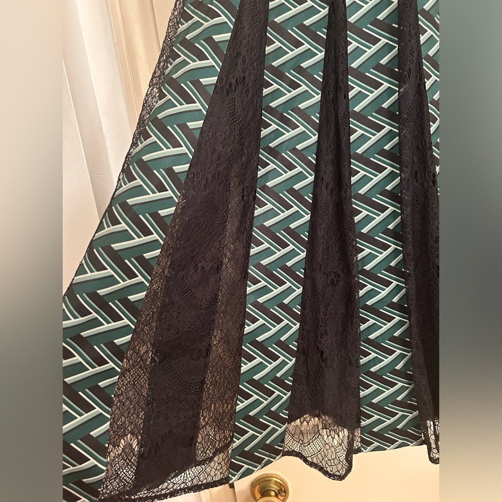 NWT Tuckernuck Emerald Geo Marlow pleated lace Skirt Medium Green - Picture 10 of 12